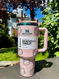 Hello Kitty 40 oz Insulated Tumbler – Quencher-Style Cup with Handle & Straw