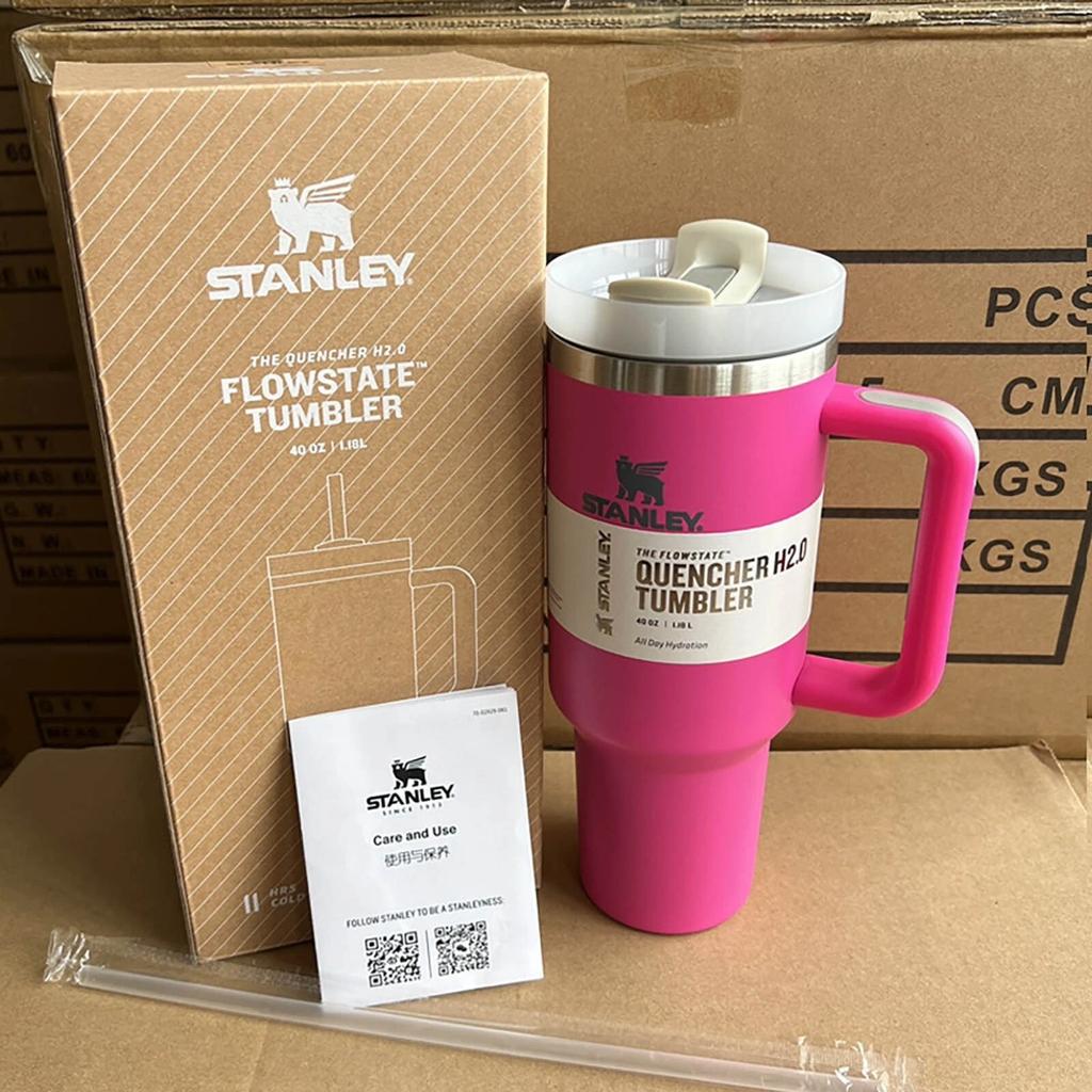 Stanley Quencher H2.0 FlowState™ 40oz Fuchsia Pink Tumbler – Insulated Travel Cup