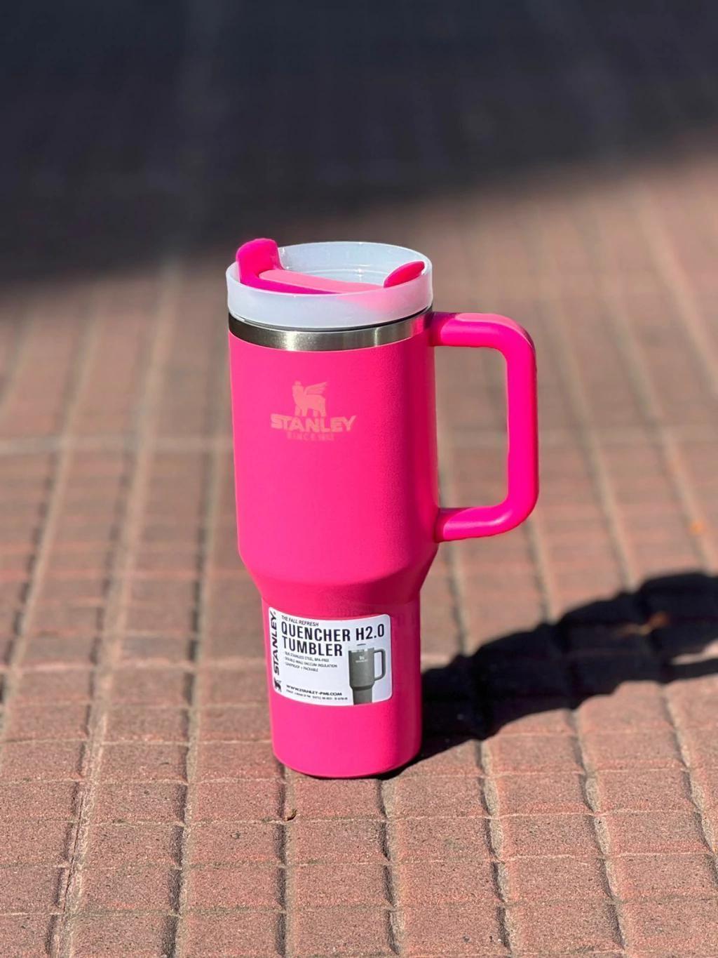 Stanley Quencher H2.0 FlowState™ 40oz Fuchsia Pink Tumbler – Insulated Travel Cup