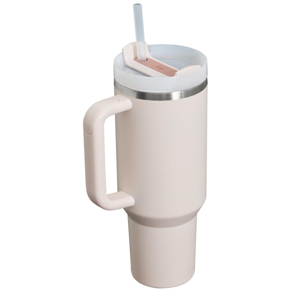 Stanley H2.0 FlowState™ 40oz Quencher Tumbler – Rose Quartz Insulated Travel Cup
