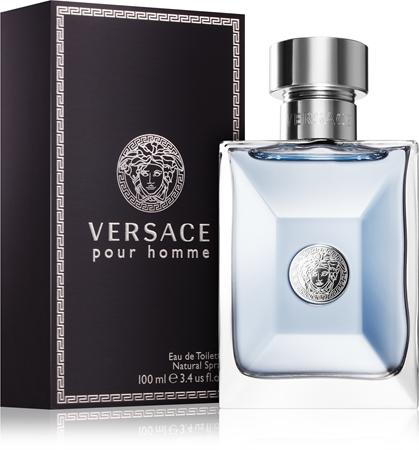 Versace Pour Homme Eau de Toilette for Men 3.4 oz / 100ml Cologne Spray