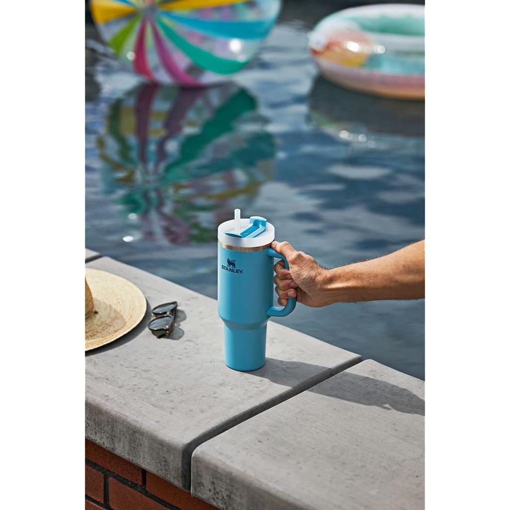 Stanley Quencher H2.0 FlowState Tumbler 40 oz – Insulated Reusable Travel Cup